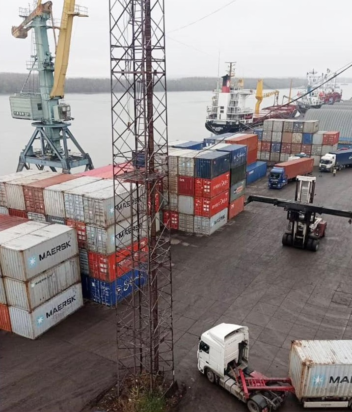 Новий контейнерний термінал у Ренійському порту обробив понад 1500 контейнерів на місяць
